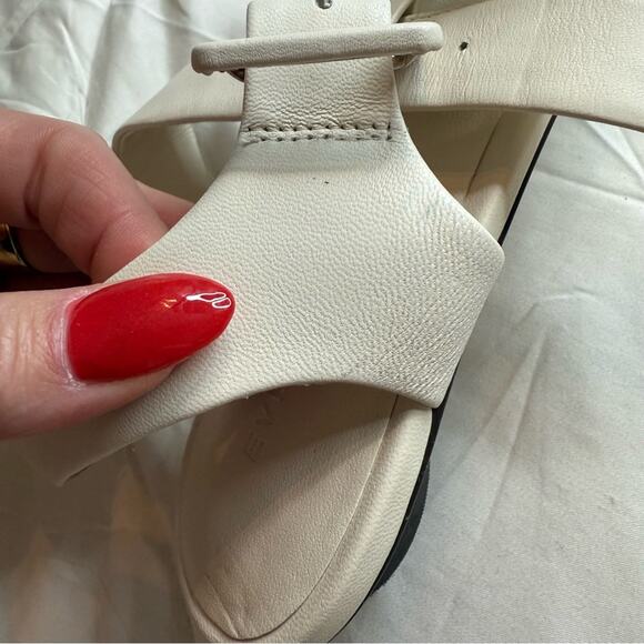 Everlane The Day Fisherman Sandal Canvas White Leather Size 8.5 New Without Box - Picture 10 of 11